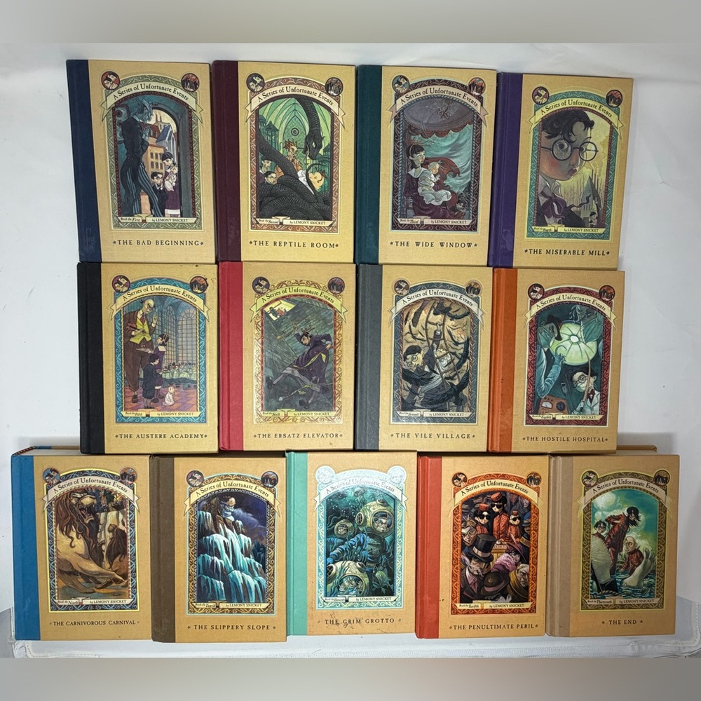 Complete Set A Series of Unfortunate Events 13 Books Hardcover Lemony Snicket